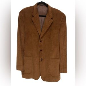 Roundtree And Yorke Vintage Corduroy Carmel Men’s Sport Jacket Blazer Sz 44L